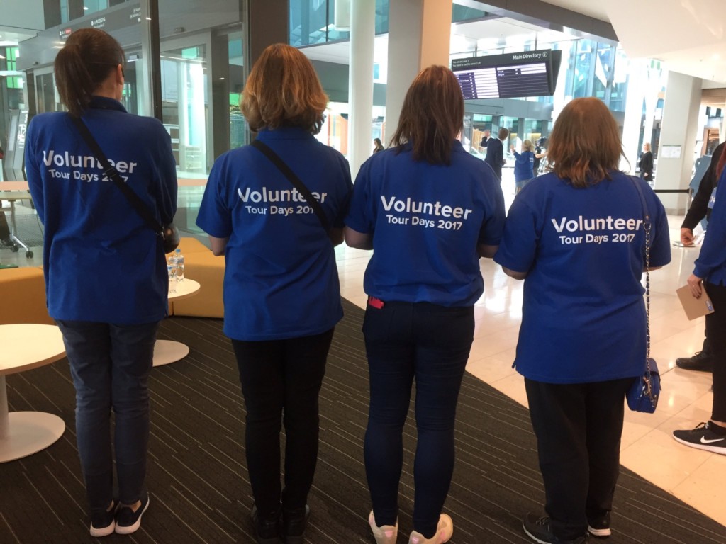 Trained volunteers at the opening of the New Royal Adelaide Hospital